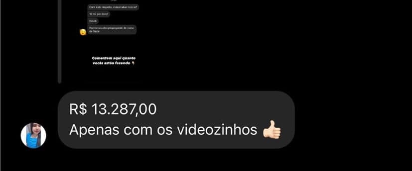 Resultado em vídeos